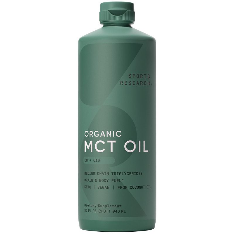 Sports Research Organic MCT Oil, 32 fl oz (946 ml), 1 of 5