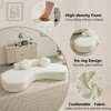 105.5" Curved Cloud Sofa, Modern 3-4 Seater Couch with Pillows, No Assembly Corduroy, for Living Room, Bedroom - 3 of 4