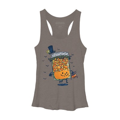 Women's Design By Humans Halloween Jam By nickv47 Racerback Tank Top