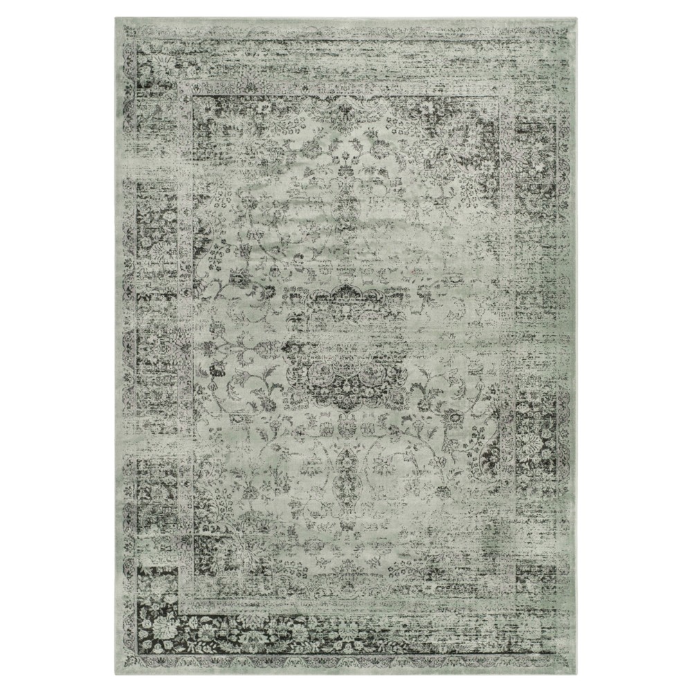 Simon Vintage Area Rug - Green (4'x5'7in) - Safavieh