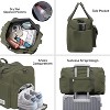 MaseiKar Travel Duffel Bag with Shoes Compartment Sports Gym Bag with Dry Wet Separated Pocket for Men and Women, Olive - 4 of 4