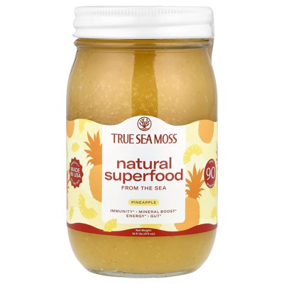 True Sea Moss Natural Superfood From The Sea, Pineapple, 16 fl oz (473 ml)