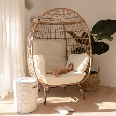 Wicker egg store chair target