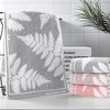 REGALWOVEN Leaves Pattern Cotton Soft Absorbent Decorative Hand Towels for Bathroom Kitchen 13 x 29 Inch - 4 of 4