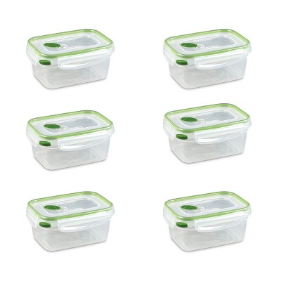 Sterilite 4.0 Cup Square Ultra-seal Food Storage Container, Blue (6 Pack) :  Target