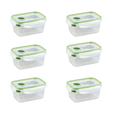 Sterilite Ultra Seal 8.10 Quart Capacity Clear Plastic Food Storage Bowl  Container with 4 Point Latching Lids and Easily Stackable Design, 2 Pack