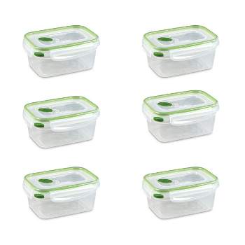 Sterilite Ultra Seal 8.10 Quart Capacity Clear Plastic Food