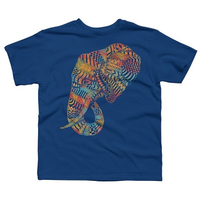 Boy's Design By Humans Elephant (Majestic) By kase T-Shirt
