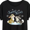 Women's - Disney - Christmas - Snowy Bunny Kisses Oversized Graphic T-Shirt - 2 of 4