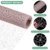 Unique Bargains Jacquard Net Mesh Flower Gift Wrapping Paper 180"x19.7" 1 Pc - 2 of 4