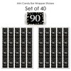 Big Dot of Happiness Adult 90th Birthday - Gold - Mini Candy Bar Wrapper Stickers - Birthday Party Small Favors - 40 Count - 3 of 4
