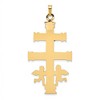 Black Bow Jewelry 14k Two Tone Gold Caravaca Crucifix Cross Pendant - 3 of 4