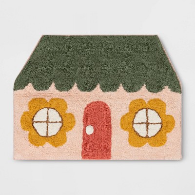 House Shaped Kids' Accent Rug - Pillowfort™