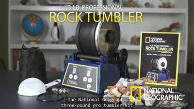 3LB] Professional Rock Polisher Tumbler Kit Includes Rough Gemstones, Quiet  Rock Tumbler with Rubber Barrel Could Continue 7 Days Polishing Electric  Rock Tumbler Machine
