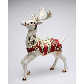 Kevins Gift Shoppe Ceramic Christmas Fantasia Standing Deer Figurine