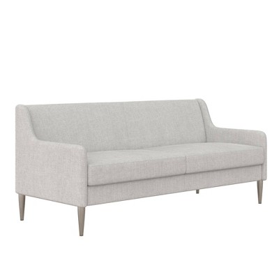 Virginia Modern Sofa Light Gray Linen - CosmoLiving by Cosmopolitan