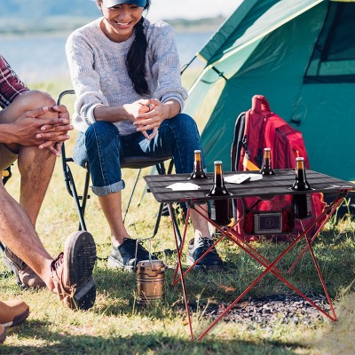 Leisure Sports Outdoor Folding Camp Table With Carry Bag - Black