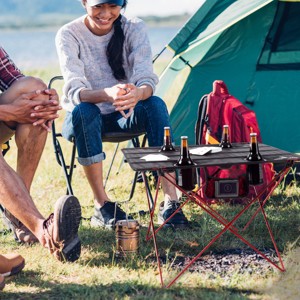 Leisure Sports Outdoor Folding Camp Table With Carry Bag - Black - 1 of 4