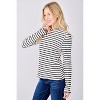 WEST K Women's Anaya Striped Ruffle Edge Top - 2 of 4