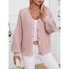 Clearlove Cardigan Sweaters for Women Button Down Oversized Knit Outerwear Cardigan - 4 of 4