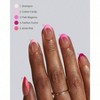 Pink French Tip Press on Nails, Extra Short Almond Gel Tips, Soak Off Brown Acrylic in 16 Sizes - 2 of 4