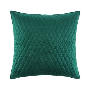 Velvet Emerald Green Euro Sham - Levtex Home - 1 of 3