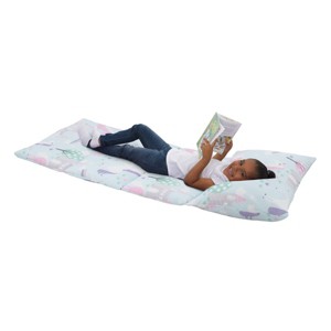 Everything Kids' Unicorn Deluxe Easy Fold Nap Mat: NoJo, Light Blue, Toddler & Preschool Sleep Mat, Machine Washable - 1 of 4