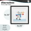 Stupell Industries Ice Skating Bunny with Star Framed Print Under Glass Art - 4 of 4