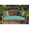 Casual Cushion Stripe Sunbrella Fabric 1-Piece Indoor/Outdoor Square Throw Pillow - 2 of 4