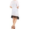 LA LEELA Women's Open Front Summer Vacation Beachwear Short Bathing Suit Cardigan Holiday Swimwear Duster Beach Swim - 3 of 4