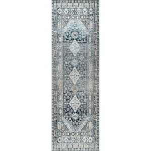 Nuloom Vintage Melani Medallion Fringe Indoor Area Rug - 1 of 4