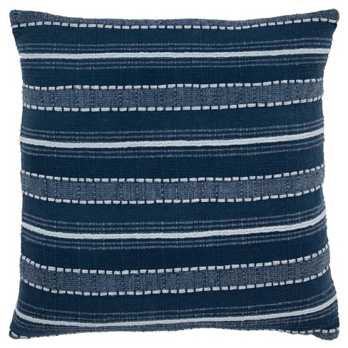 Striped Design Throw Pillow Cover - Rizzy Home - image 1 of 4