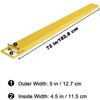 Pallet Fork Extension, [4.5" Width 72" Length] [4600 LBS Max] Heavy Duty Steel Pallet Extensions for Forklift Truck- Yellow - 3 of 4