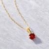 Pure Collection by Ross-Simons 0.28 Carat Garnet Pendant Necklace in 14kt Yellow Gold - 3 of 4