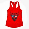 Simply Sage Market Patriotic Cow Sunglasses Racerback Tank - 2 of 3
