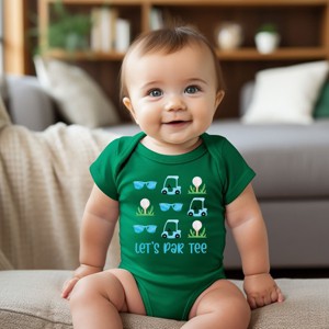 The Juniper Shop Let's Par Tee Sunglasses Baby Short Sleeve Bodysuit - 1 of 4