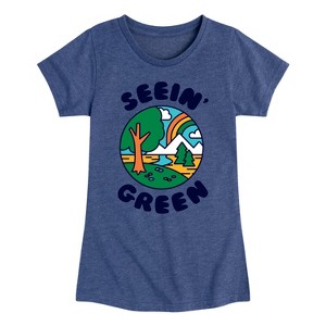 Girls' - Instant Message - Earth Day Fitted Short Sleeve Graphic T-Shirt - 1 of 4