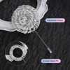 Unique Bargains Flower Lapel Pins Stick Brooch for Men Wedding Graduation 1 Pc - 2 of 4