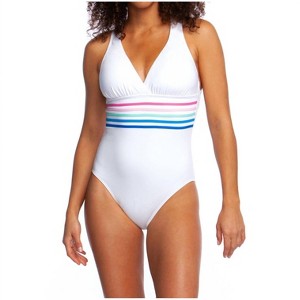 Women's Cross Back One Piece Swimsuit - La Blanca - 1 of 4