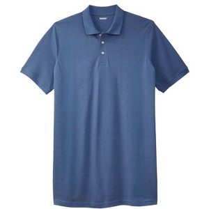 KingSize Longer-Length Shrink-Less Piqué Polo Shirt - 1 of 4