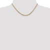 Black Bow Jewelry 2.9mm 14k Yellow Gold Solid Beveled Curb Chain Necklace - 2 of 4