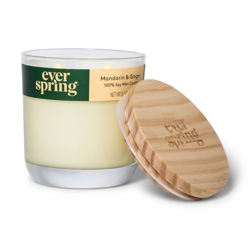 Mandarin & Ginger 100% Soy Wax Candle - Everspring&#153;, 2 of 5
