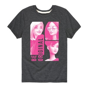 Boys' - Barbie - Be Original Squares Short Sleeve Graphic T-Shirt - 1 of 4