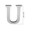 Unique Bargains Home Decoration Self-Adhesive 3D Acrylic Alphabet Mirror Wall Stickers - 2 of 3