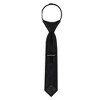 Jacob Alexander Young Boys' 11" Solid Color Pre-Tied Zipper Neck Tie - 3 of 4