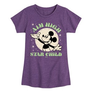 Girls' - Disney - Aim High Star Child Fitted Short Sleeve Graphic T-Shirt - 1 of 4