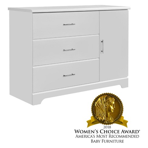 Storkcraft Brookside 3 Drawer Combo Dresser White Baby Serrano80 Com