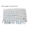 Sewing Fringe Trim, 11 Yards Leaf Tassel Sequin Trim Metallic Braided Lace Ribbon for DIY Craft Party Costume Curtain Decoration - 3 of 4