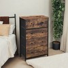 SONGMICS 5 Fabric Drawer Dresser Storage Dresser Tower, Wooden Front and Top Style Dresser Unit Wooden Front & Top Add a Stylish Touch - 4 of 4