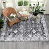 Vintage Decorative Area Rug, Polyester, Washed Back, Folding Printed Oriental Traditional  Design, Non-Shedding, Easy Care, Ideal - 4 of 4